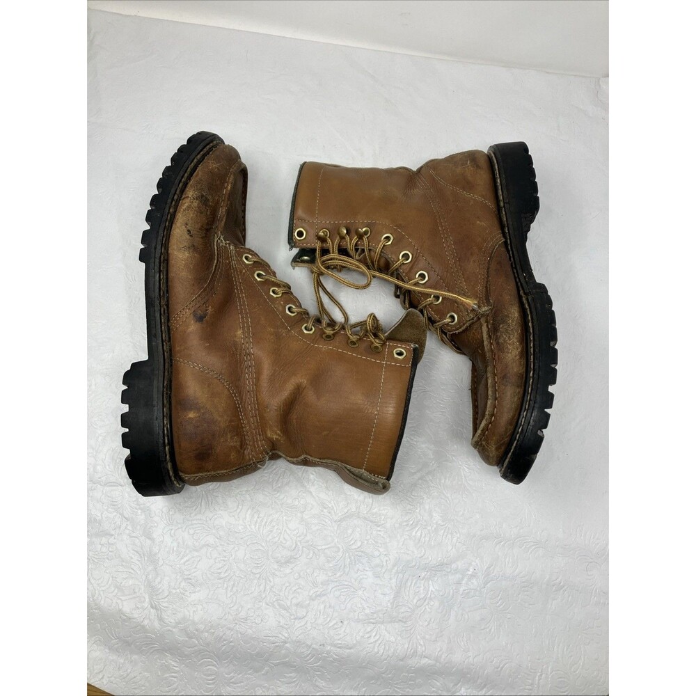 Mont Blanc Work Hiking Outdoor Boots Mens 10.5 E Wide Brown Gorpcore VTG Korea